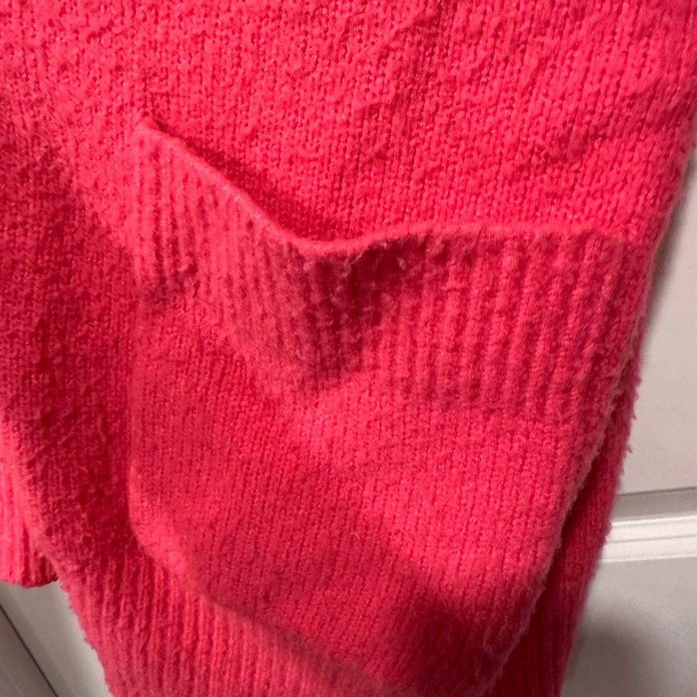 Elodie Pink Cozy Knit Cardigan Sweater - Picture 3 of 4